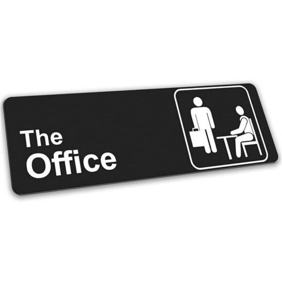 The Office Acrylic Door Sign 9x3 Self Adhesive Wall Desk Decor Gift for Fans - Picture 3 of 5